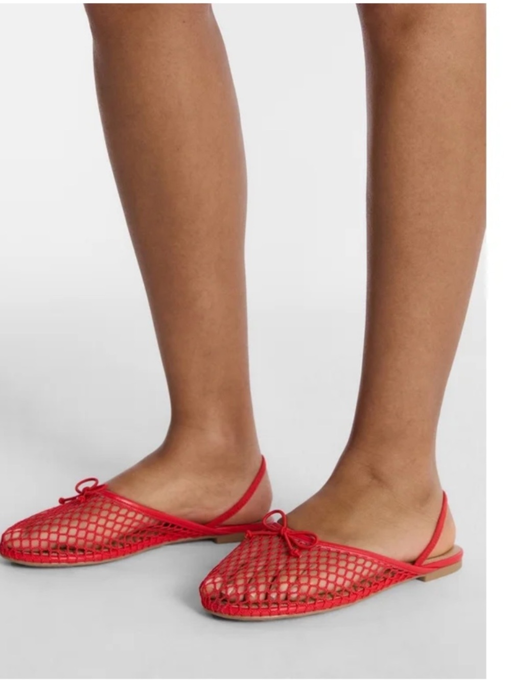 NWT Women’s No Boundaries Red Mesh Slingback Shoes